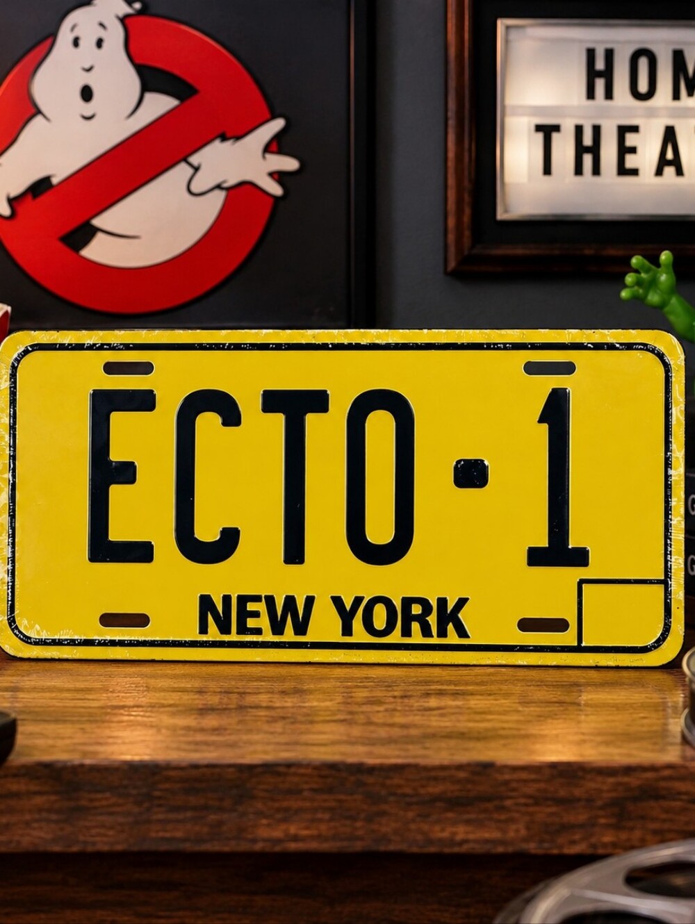 License Plate Ghostbuster Ecto 1 Metal Sign New York Movie Prop USA MADE 12x6